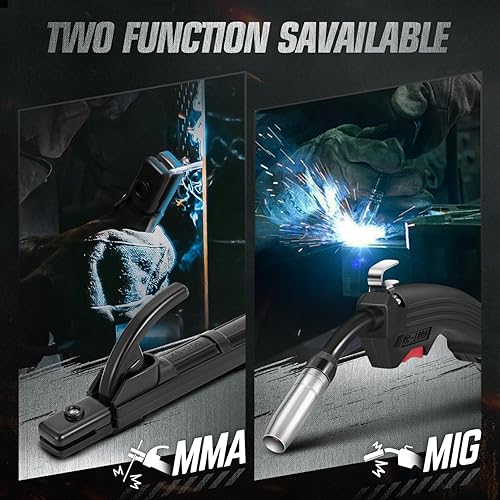 Miniatura 4 de DNA MOTORING Soldador MIG portátil 120A Soldador de núcleo de flujo 110V Soldador de núcleo de flujo 2 en 1 MMAFlux MIG Máquina de soldadura IGBT