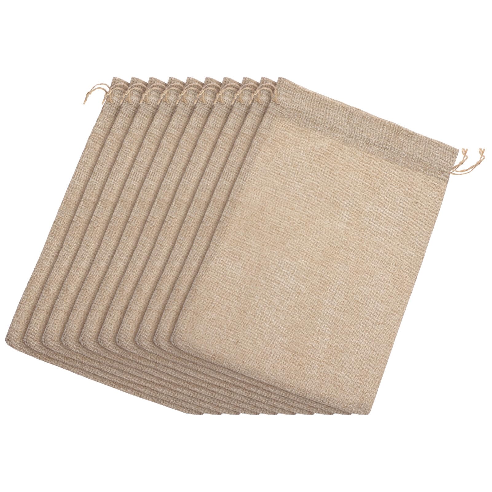 VILLCASE 10pezzi Sacchetti in Juta Coulisse Borse Regalo Multiuso Per Snack Caramelle e Gioielli Per Feste e Bomboniere
