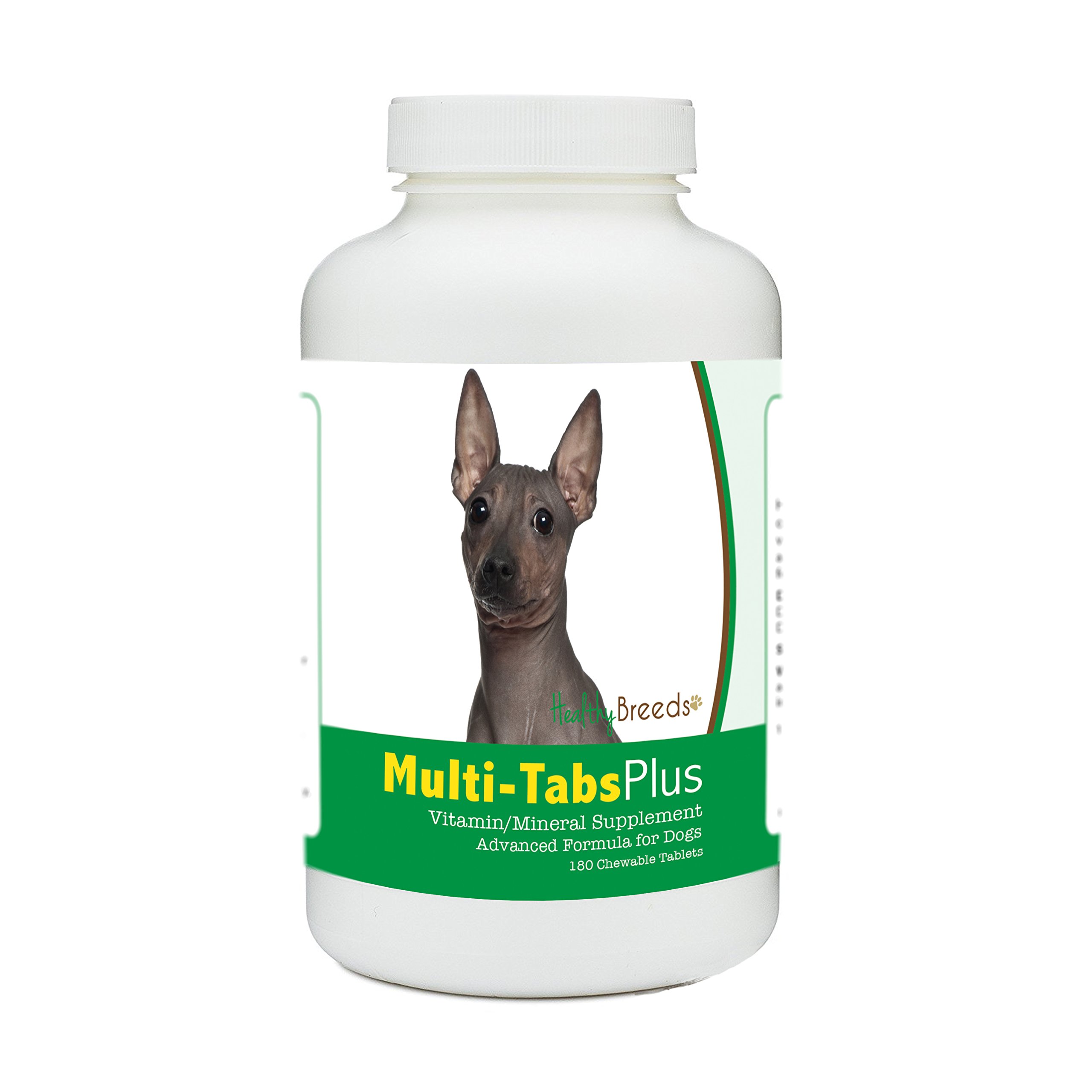Healthy Breeds American Hairless Terrier Multi-Tabs Plus Chewable Tablets 180 Count 180 Tabs American Hairless Terrier