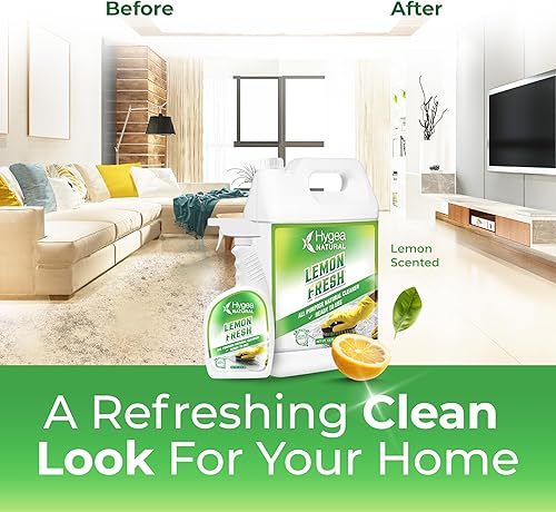Miniatura 6 de Lemon Fresh - Limpiador multiusos para múltiples superficies, limpiador de suelos no tóxico, elimina la suciedad, la grasa y la suciedad, acabado de