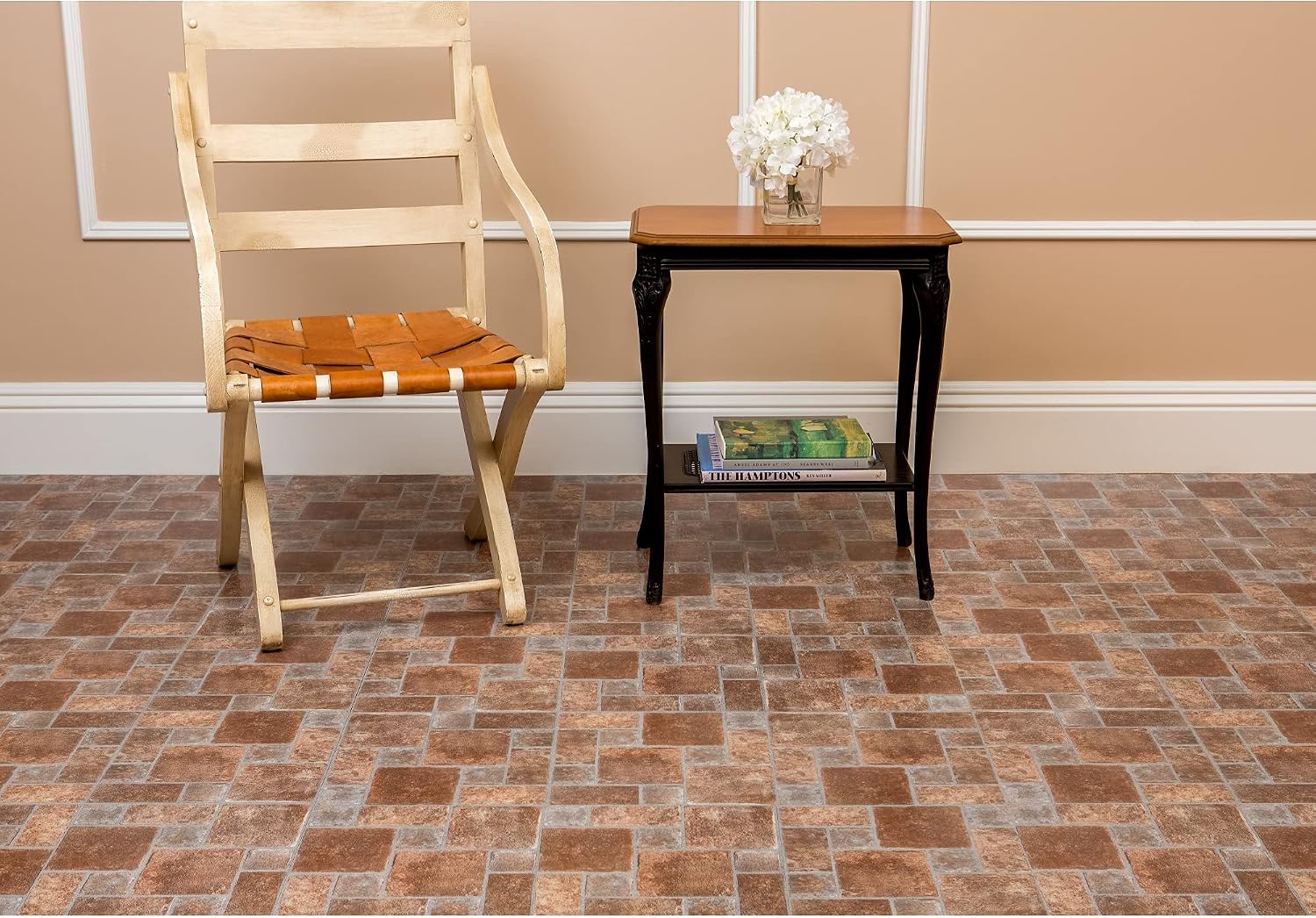 Ergode Nexus Peel and Stick Vinyl Tiles - Easy Room Transformation, 20 Tiles/20 sq. ft., No Glue Needed