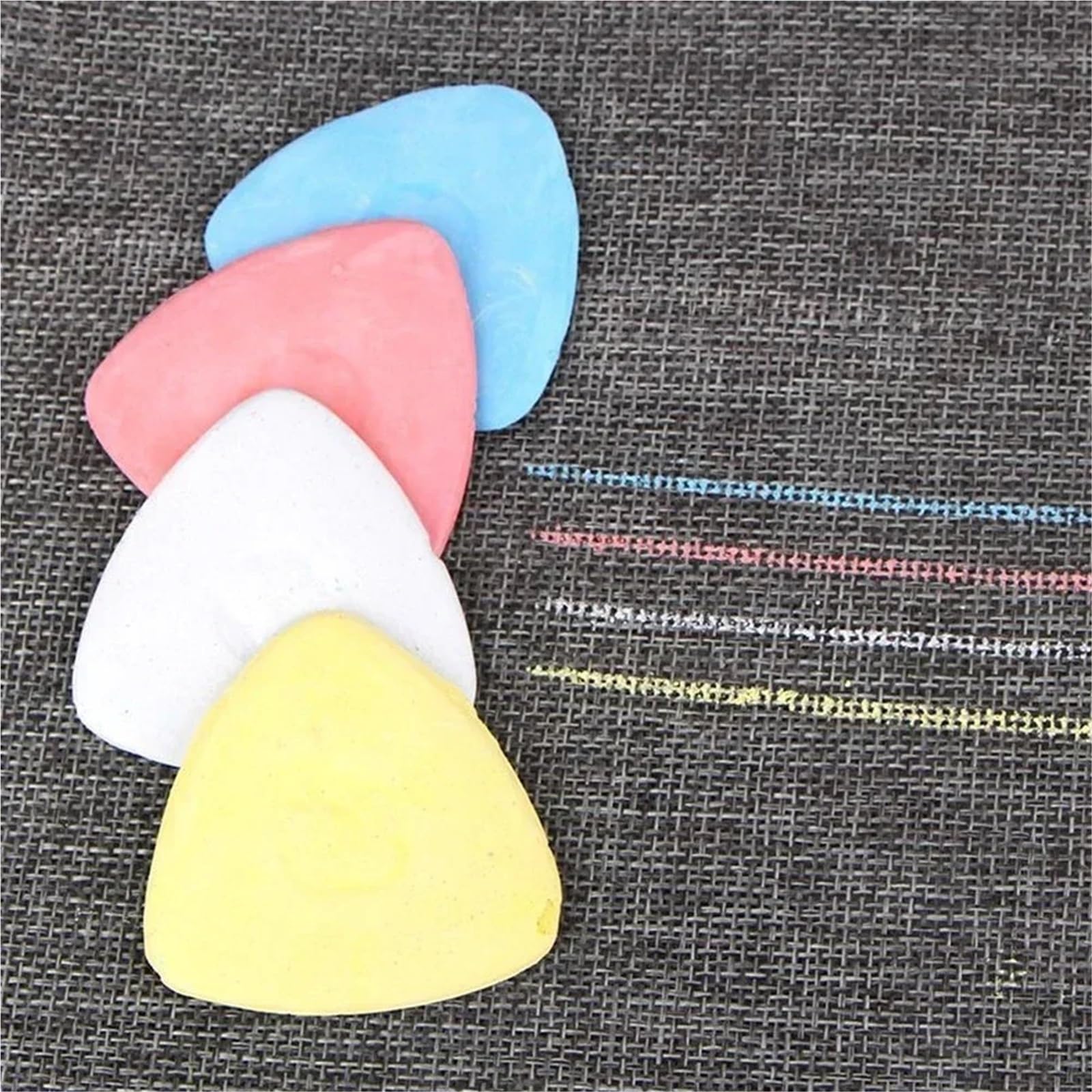 Schneiderkreide Bunte löschbare Nähen Schneider Kleidung Muster DIY Nähzubehör Stoff Marker Handarbeiten Zubehör für Stoff(White 20PCS)