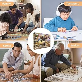 Jigsaw Puzzles 1000 Pieces African Animal Puzzles Animal World Jigsaw Puzzles for Adult Teens Kids Jungle Scene Jigsaw Puzzles Game Toy Gift Home Decoration