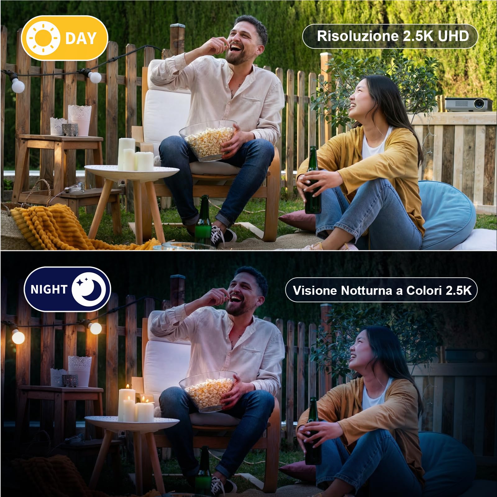 Telecamera Wi-Fi Esterno Pannello Solare con Supporto Magnetico 2K