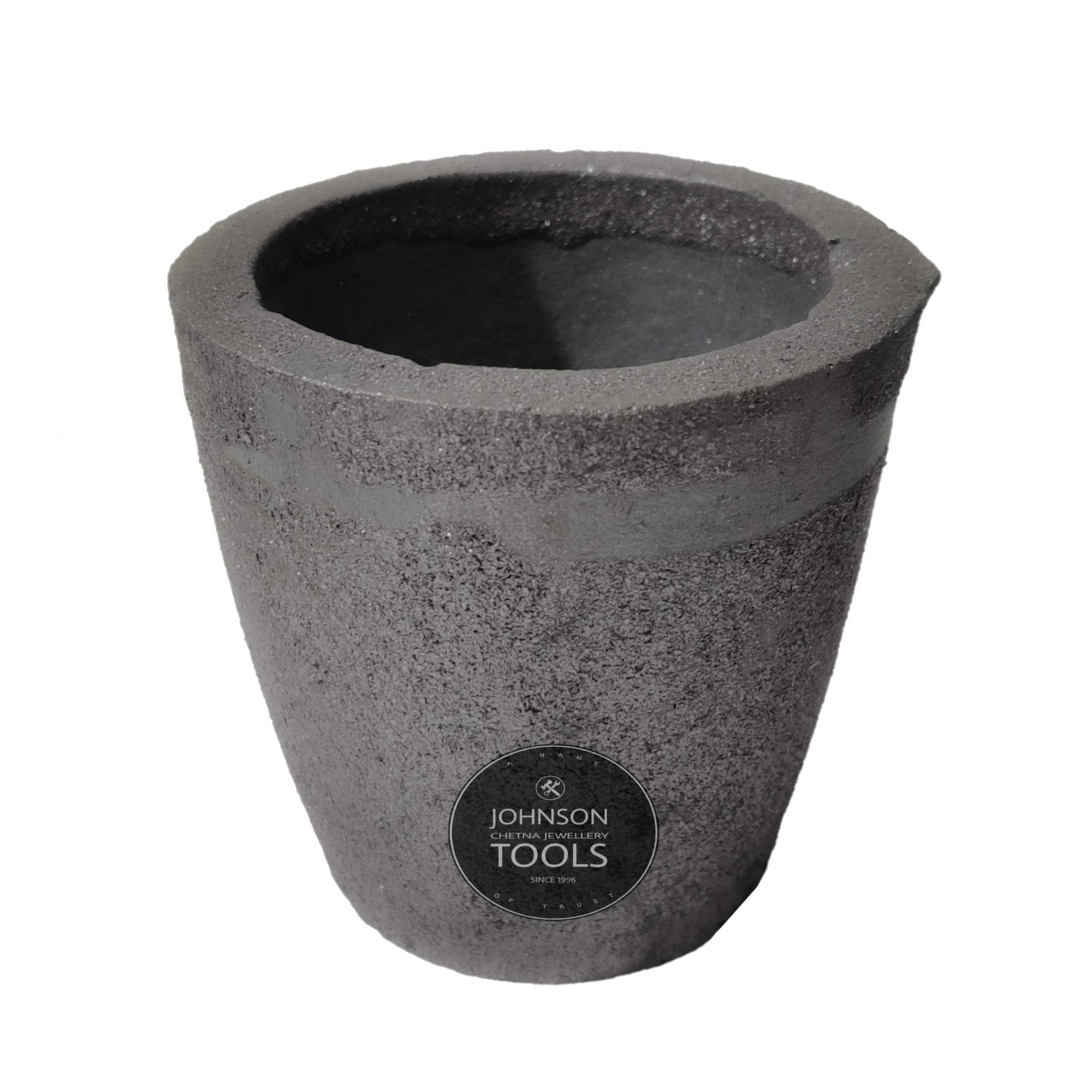 Johnson Tools 1.5 Size Casting Clay Graphite Crucible For Gold Silver Copper Brass Aluminum Foundry Furnace Torch Melting (Capacity- 2.3 kg Approx)