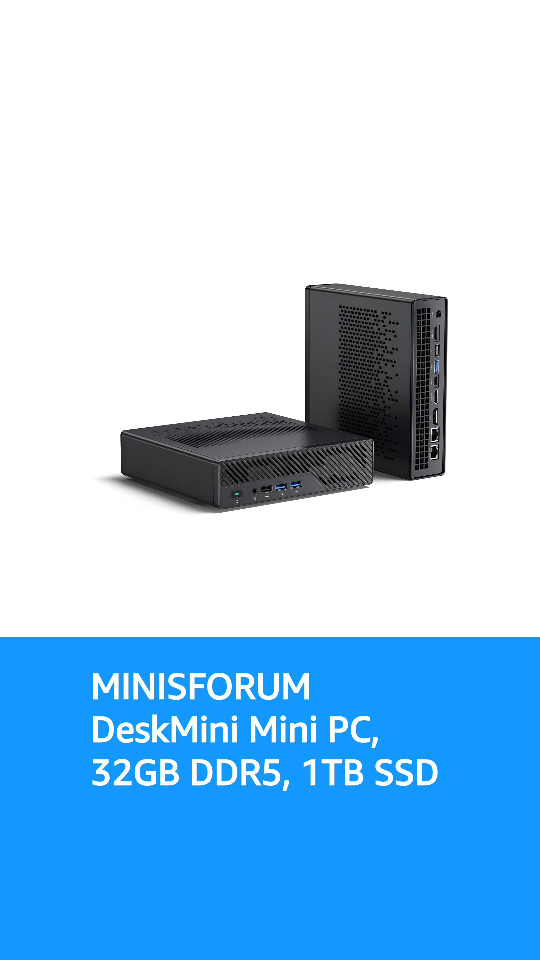 MINISFORUM Mini Workstation MS-A1 AMD Ryzen 7 8700G,8 Cores/16