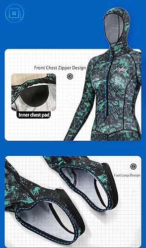 Miniatura 8 de Traje de baño de licra de cuerpo completo para hombres y mujeres, traje de baño de manga larga, protección UV, surf, natación, buceo, esnórquel,