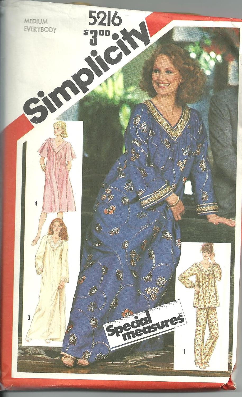 Simplicity 5216. PullOver Caftan, NightGown, Pajamas