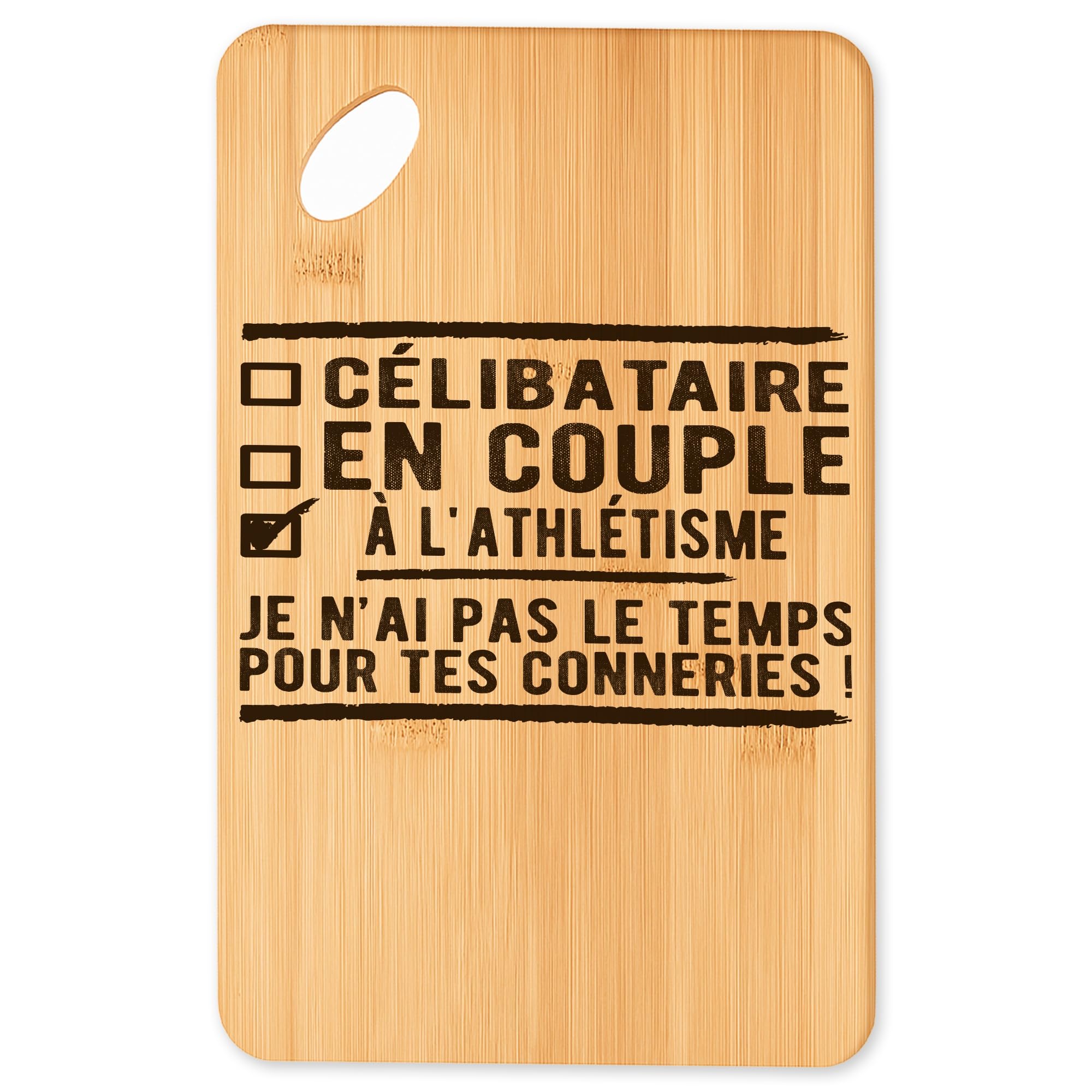 Planche à découper athlétisme plateau apéro bambou cuisine et barbecue