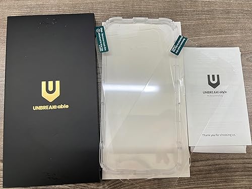 Miniatura 11 de UNBREAKcable Protector de pantalla para iPhone 13 Pro Max14 Plus 2 unidades doble defensa 99.99% transparente fácil instalación dureza 9H sin