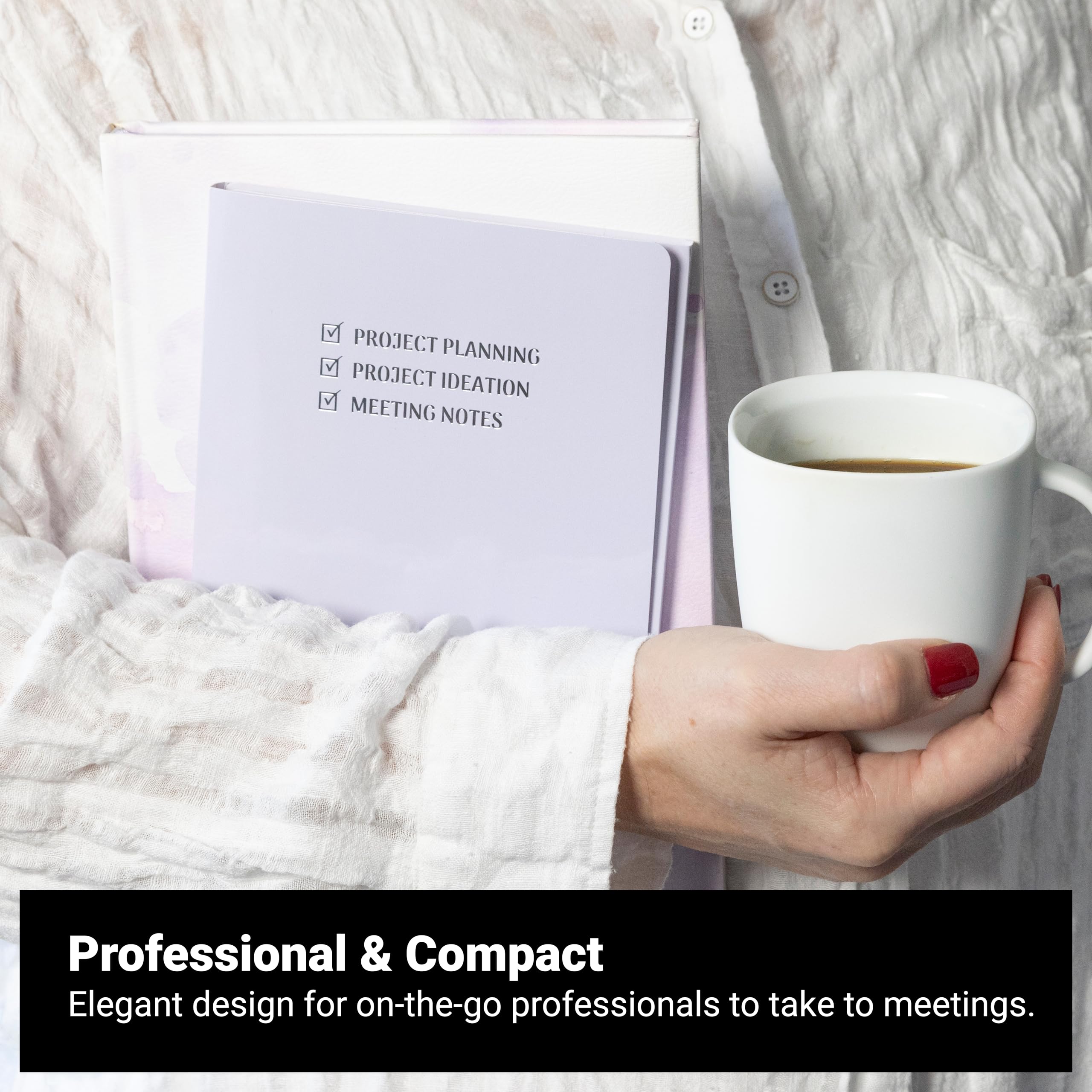 Kit de planificador de proyectos y notas de reuniones para mujeres y hombres: 90 notas adhesivas grandes para organización del trabajo, esenciales de oficina perfectos para profesionales de negocios,