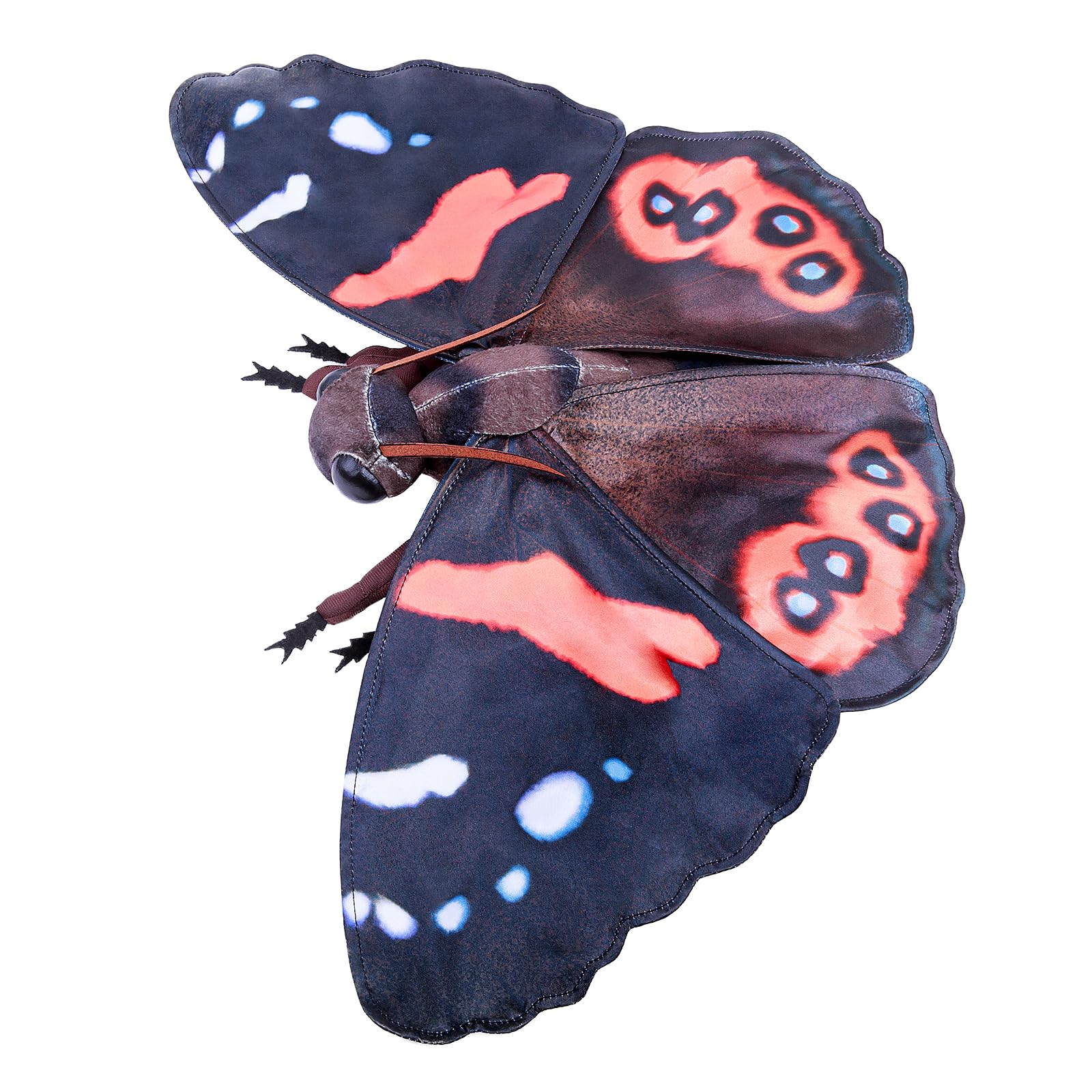 Tiny Heart Realistic Monarch Butterfly Animal Cuddly Toy,Monarch Butterfly Plush Toy Simulation Series,Cambrian Ancient Monarch Butterfly Insect Plush Toy Series Interactive Games,orange/10.6in - Image 2