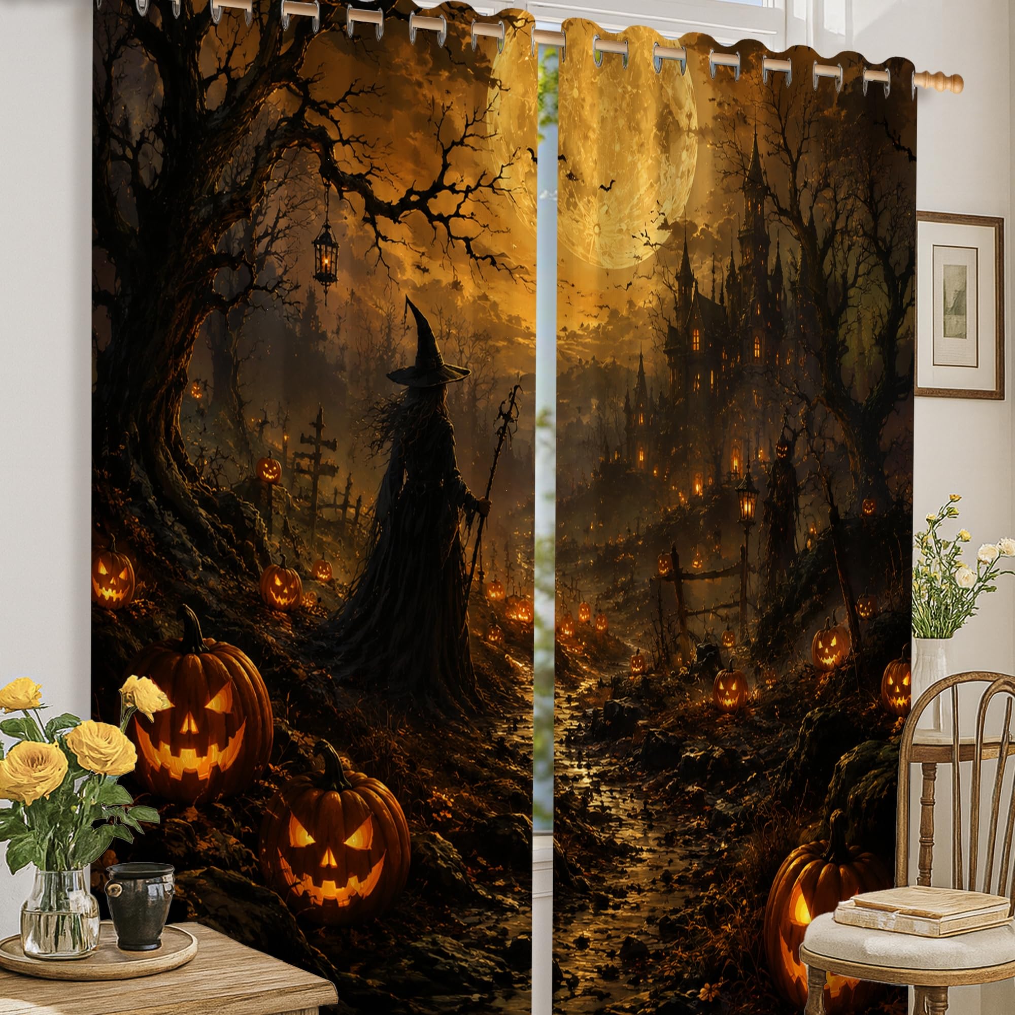 Rideaux occultants gothiques pour bloquer la lumière et décorer votre chambre