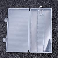 Vista 4 de Paquete de 2 cajas de almacenamiento de baterías de plástico 18650 de 8 celdas con soporte de gancho, impermeable, transparente, de plástico duro