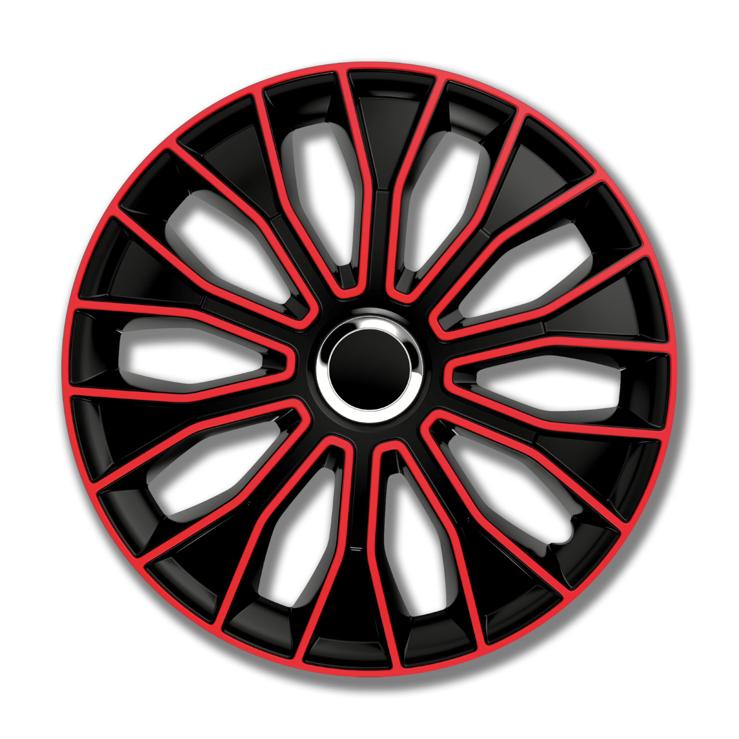 Unbekannt Unknown Voltec Pro Wheel Trims 14 Inch Petex Kit Black Black/red (1350 3528)
