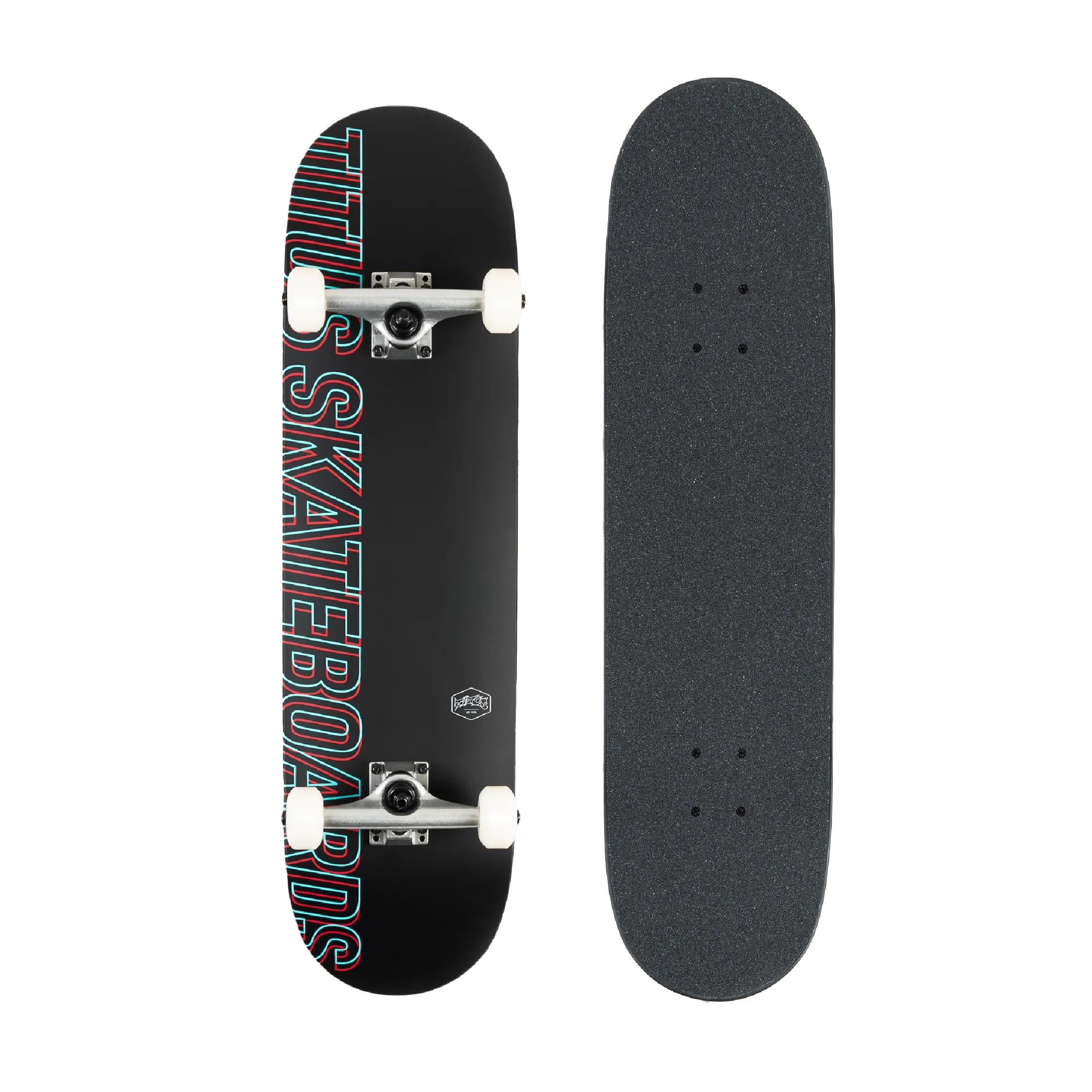 TITUS Skateboard Classic - Komplettboard – Skateboard Erwachsene, Jugendliche & Kinder ab 9 Jahre, für Einsteiger & Fortgeschrittene