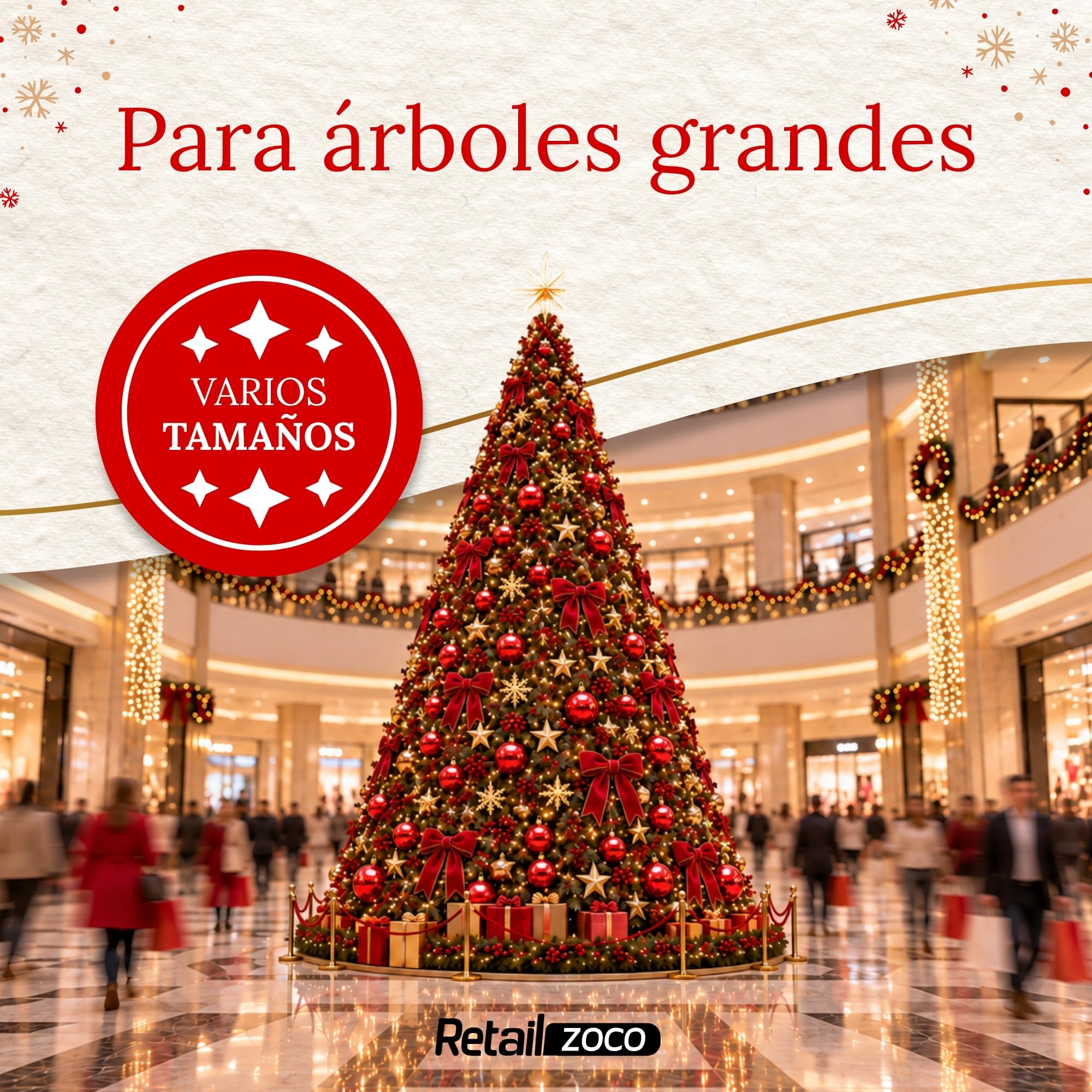 Bolas de Navidad, Adornos Arbol Navidad, 4 Piezas, Rojo - imagen 5