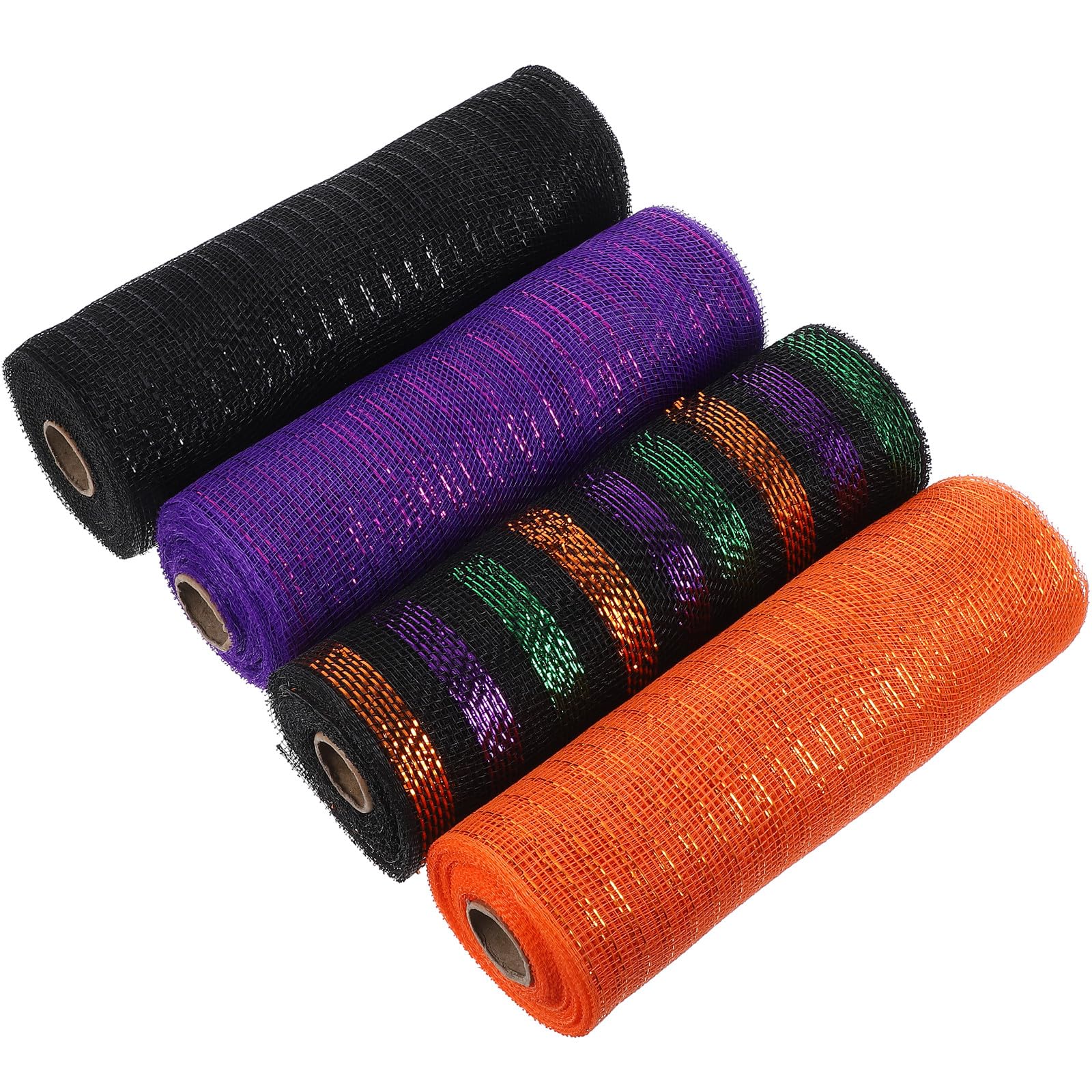 Ruban en maille Halloween flexible travaux manuels et déco de table 4pcs