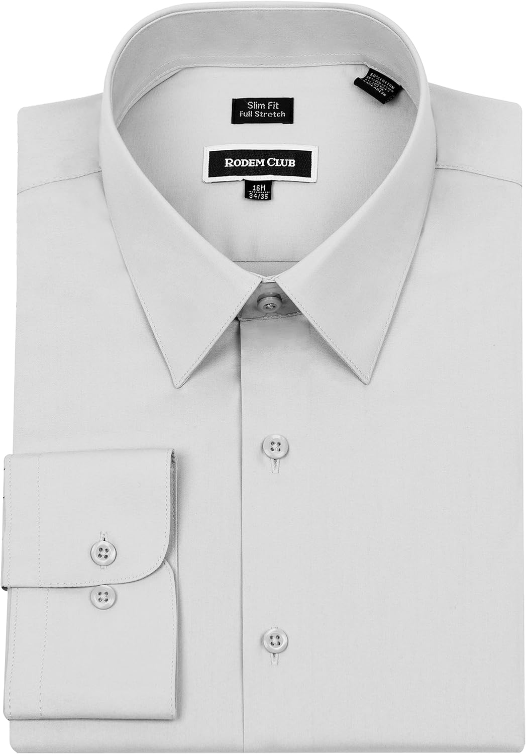 Men's Dress Shirt Slim Fit Long Sleeve Full Stretch Wrinkle-Resistant Business Casual Solid Button Down Shirts - Image 4