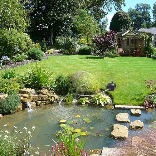 Miniatura 3 de MEFFEE Bomba aireadora solar para estanque, aireador solar para estanques, bomba solar de 2.5 W, oxigenador de peces, aireador de pesca con tubería