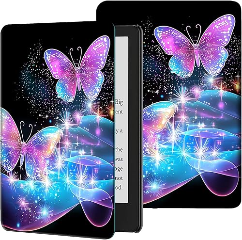 Vista 29 de Funda para Kindle de 6 pulgadas (11.ª generación, versión 2024/2022) delgada de piel sintética, ajustable, multiángulo, Smart Shell con función