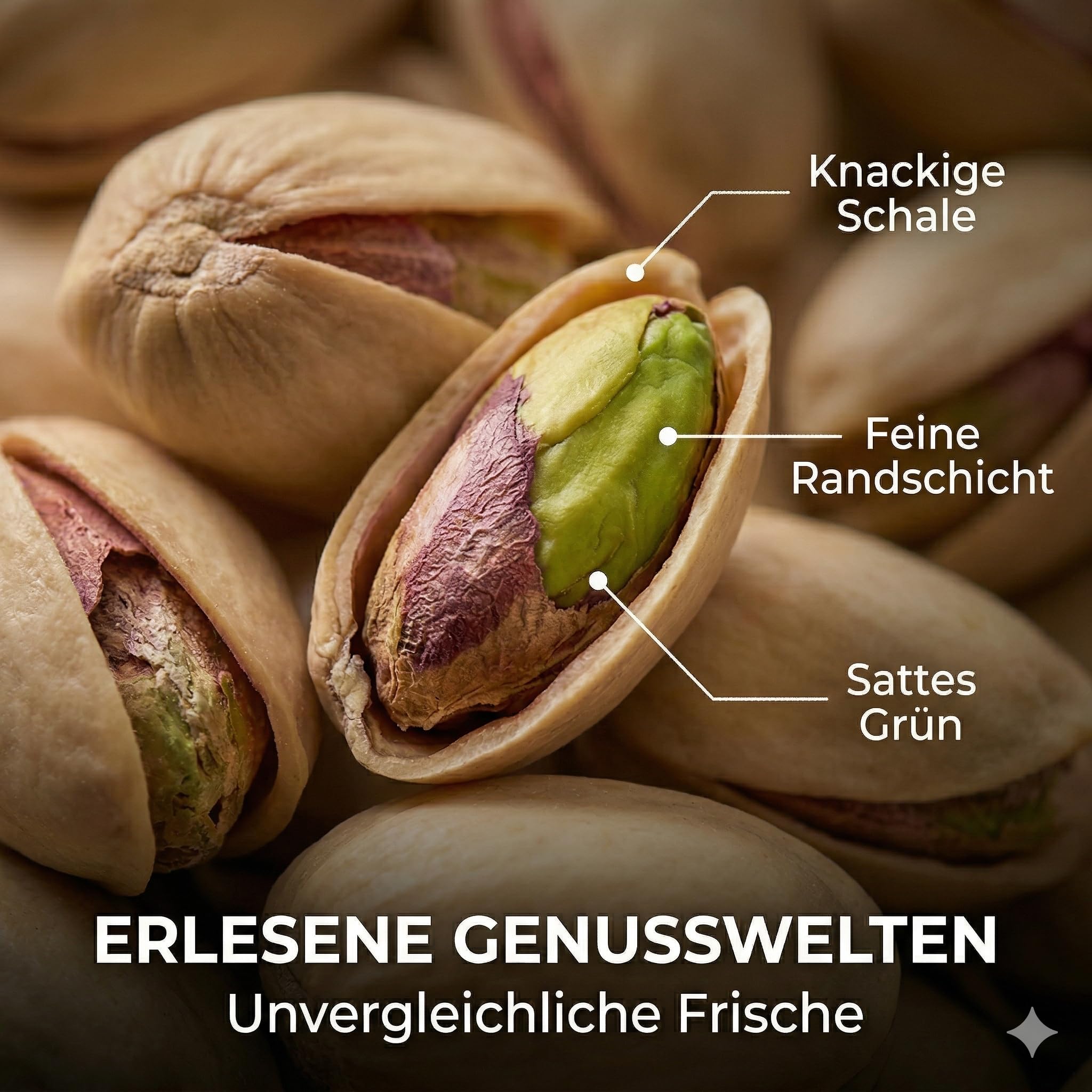SIVIFOOD® Pistazien mit Schale [1kg] – Naturbelassene Pistazien ungesalzen & ungeröstet – Leckere Pistazienkerne in Premium Qualität – Naturbelassen & ohne Zusätze – Knackige Nüsse zum Snacken