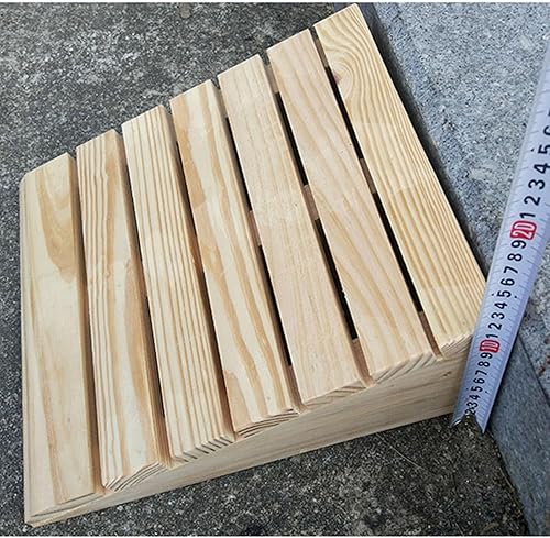 Miniatura 1 de Rampa de umbral de madera, rampa de entrada portátil para puerta delantera para puerta de entrada de 2 a 6 pulgadas, rampa de transición