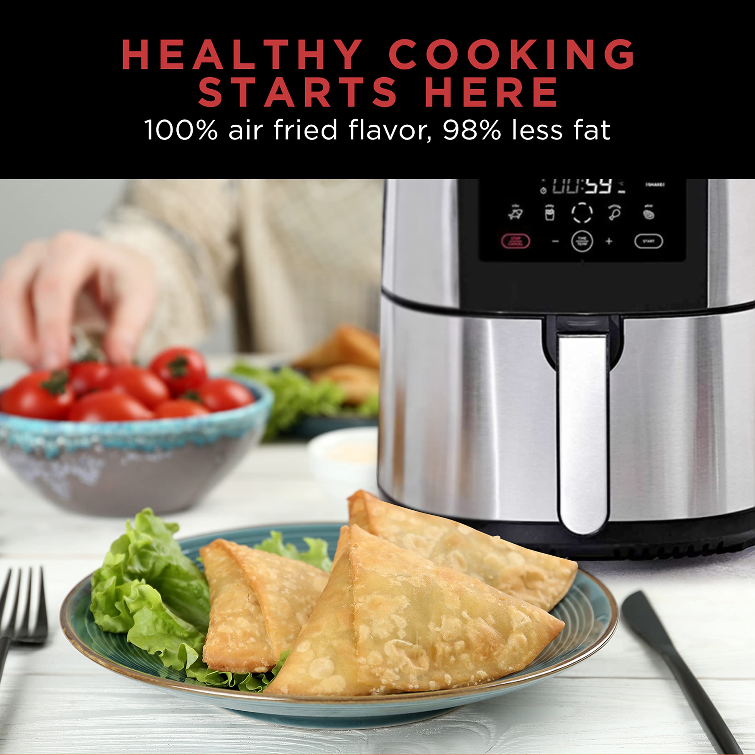 CHEFMAN Large Air Fryer Max XL 8 Qt, Healthy Cooking, User Friendly