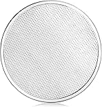 New Star Foodservice 50950 Restaurant-Grade Aluminum Pizza Baking Screen, Seamless, 12-Inch, Pack of 6