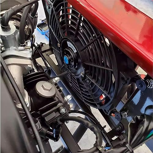 Vista 84 de Kit de montaje de ventilador de refrigeración de radiador eléctrico de 12 pulgadas, ventilador de radiador de alto rendimiento con kit de montaje
