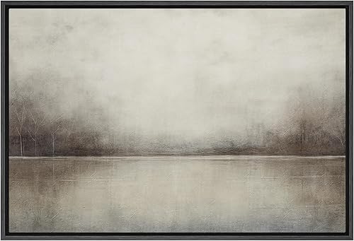 Miniatura 1 de SIGNFORD Lienzo enmarcado para pared, paisaje abstracto, desierto, impresionismo, escénico tradicional para sala de estar, dormitorio, oficina, 24 x