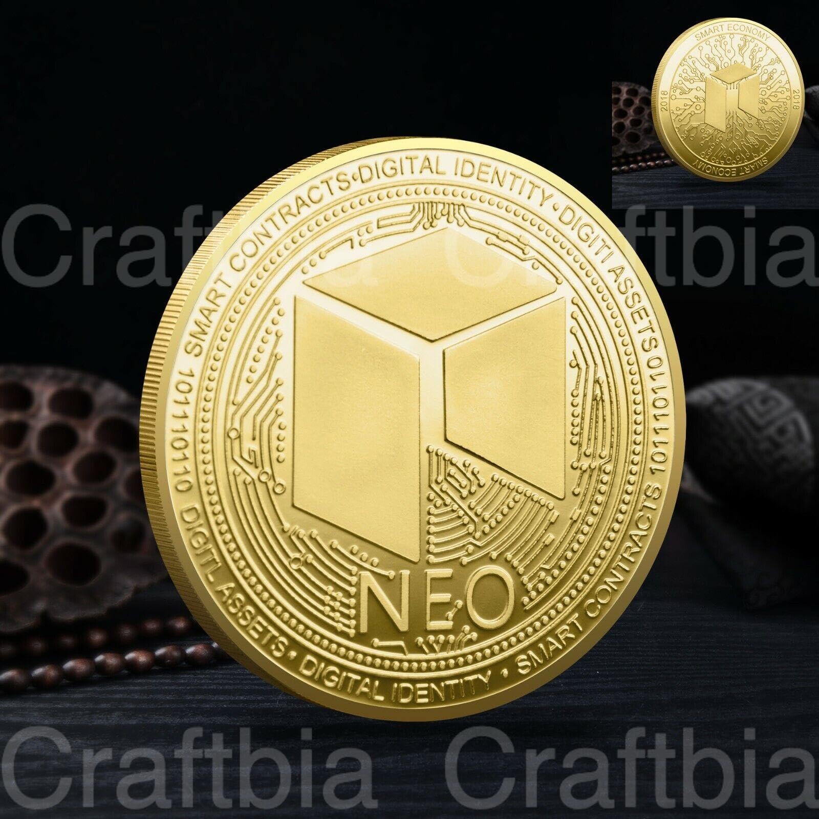 Craftbia Neo Crypto Coin Comes with Round Case- Exceptional Gift for Crypto  Lovers, Collectors, or Investors : Amazon.in: Jewellery