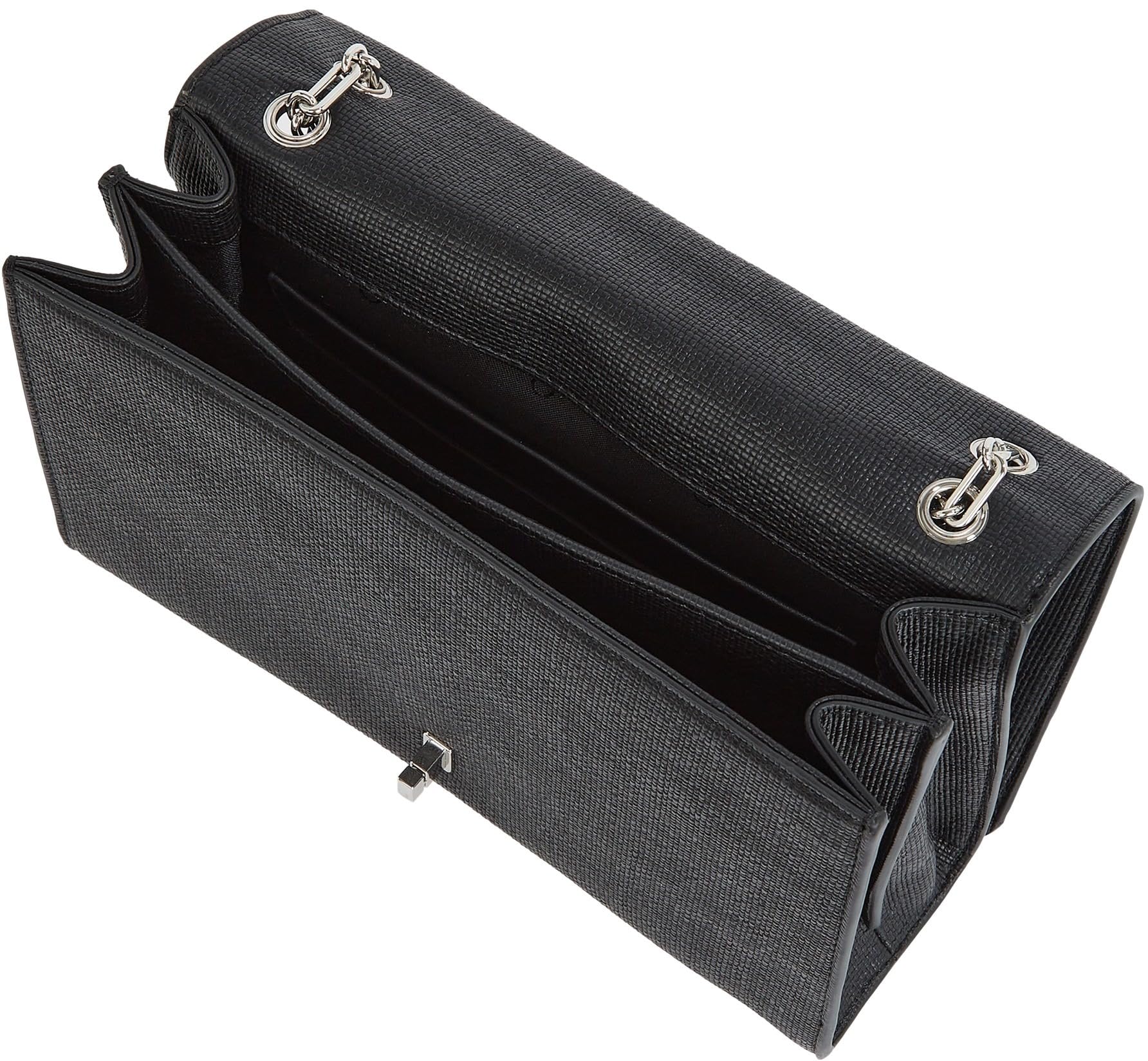 Calvin Klein Bolso bandolera Mujer Medium con cadena, Negro (Ck Black), Talla Única