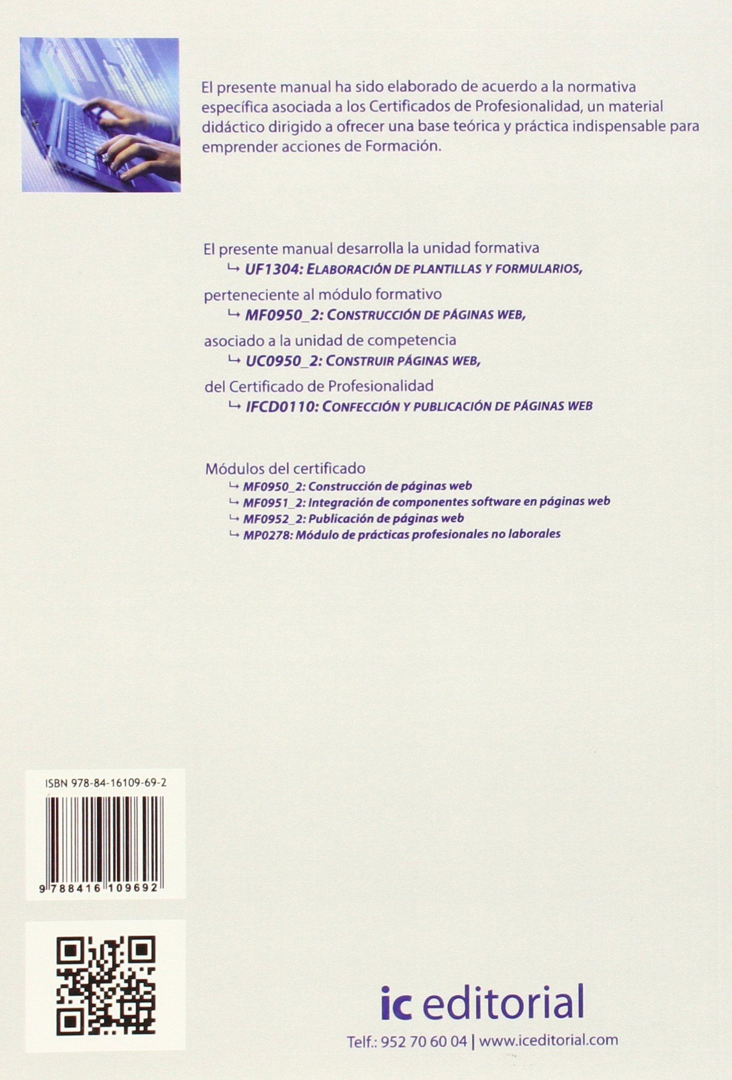 Elaboración de plantillas y formularios. ifcd0110 - confección y publicación de páginas web (SIN COLECCION)