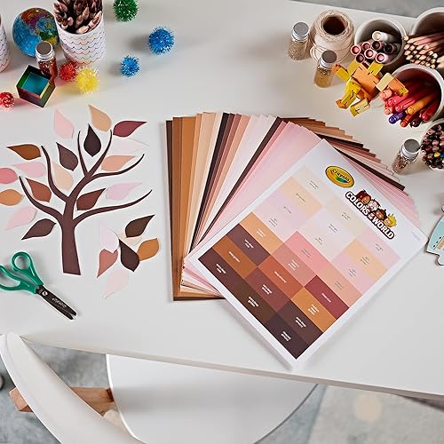 Miniatura 7 de Crayola Papel de construcción en colores del mundo, 8.5 x 11 pulgadas, 24 colores, suministros para manualidades, 48 hojas