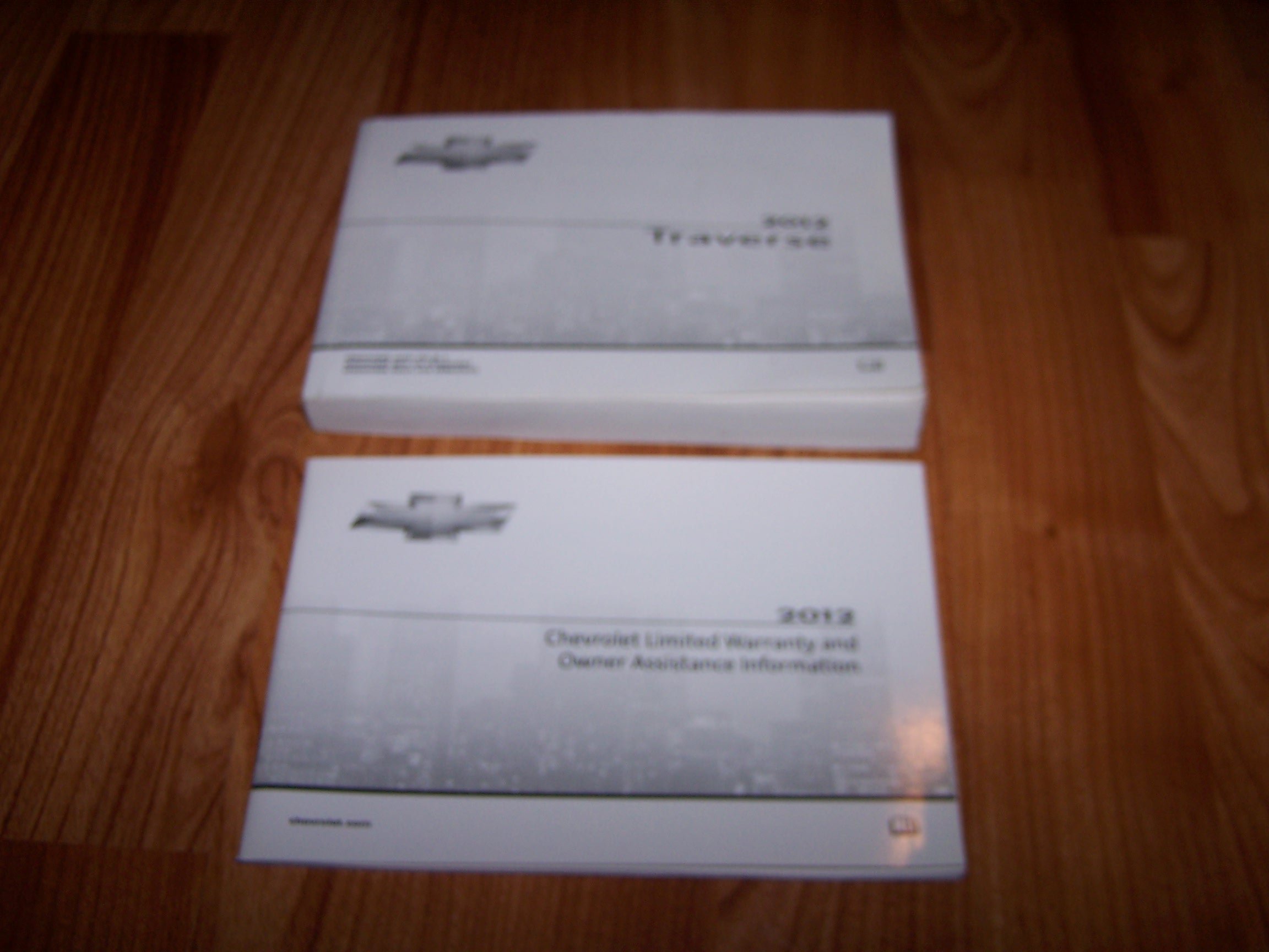 Cover of the 2012 Chevy Traverse Owner's Manual and Warranty Guide