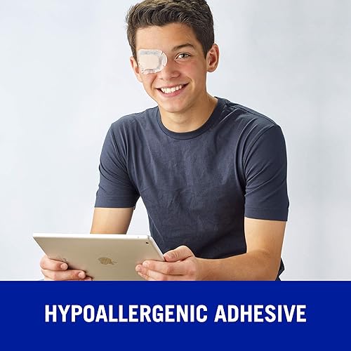 Miniatura 5 de Nexcare Opticlude - Parche ortopédico para ojos 1537, junior, 2.44 x 1.81 pulgadas, 20 parches