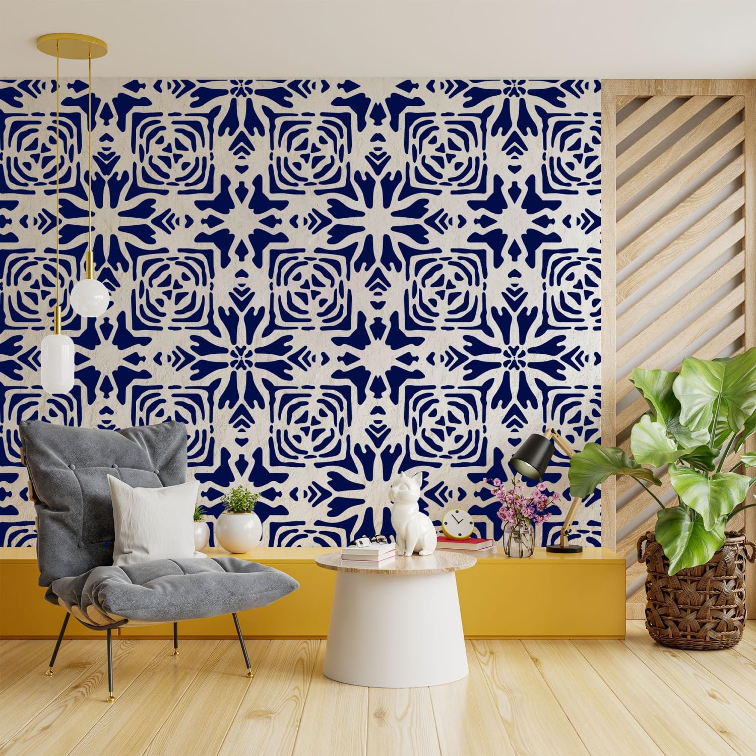 Kayra Decor Latest Tribalisme Allover Stencils for Wall Painting - Pack of 2, Sheet Size 12 x 12 inch/Design for Wall Painting 10 x 10 inch - Small (B0C719VR44) Amazon Price History, Amazon Price Tracker