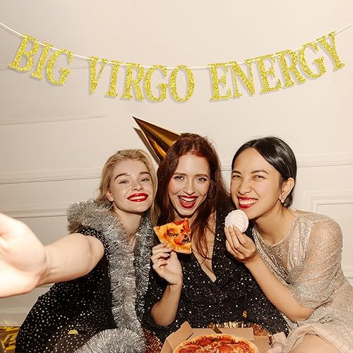 Miniatura 2 de Cartel de energía Big Virgo, decoración de cumpleaños de Virgo, decoraciones de fiesta temática de cumpleaños de 12 constelaciones del zodiaco