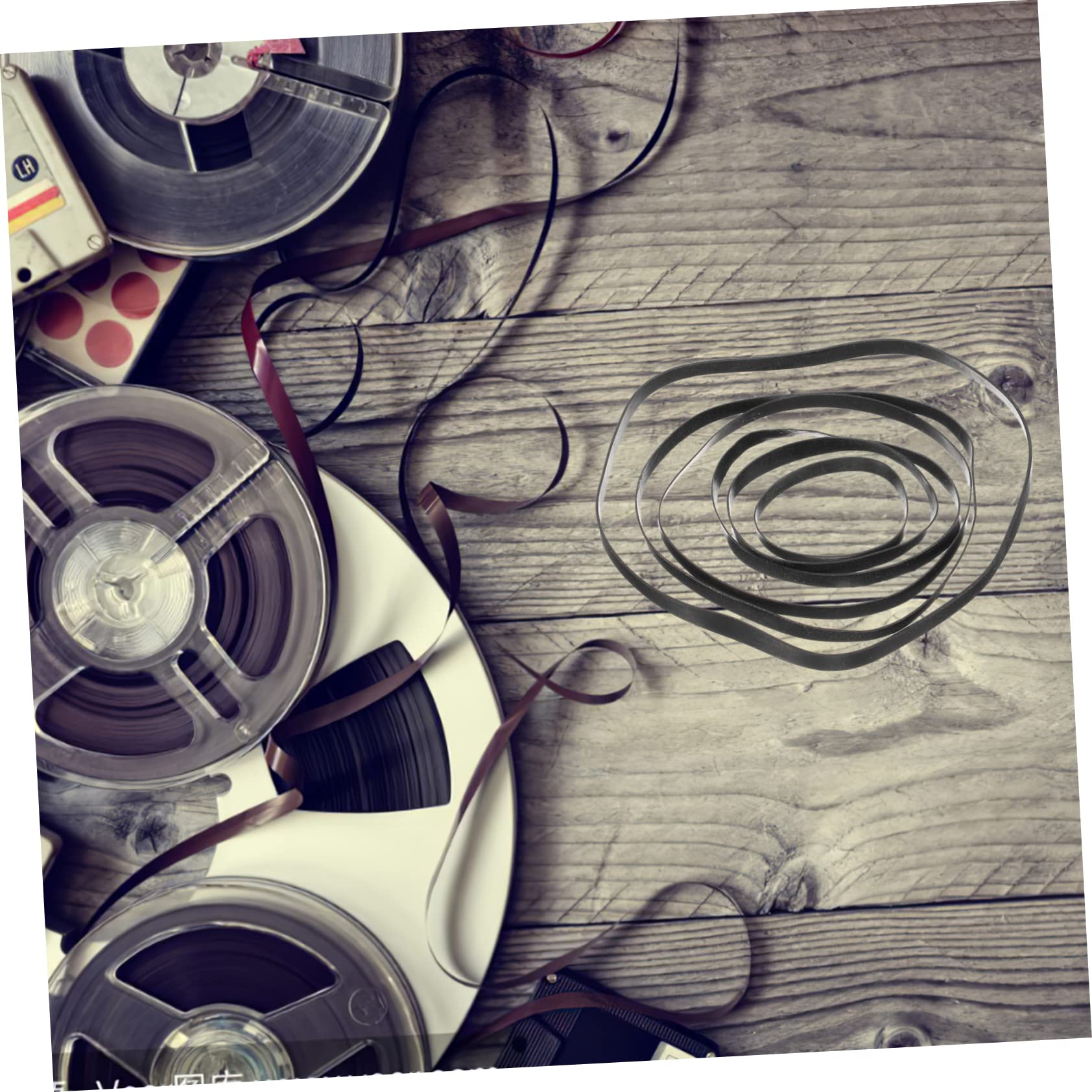 NUOBESTY Set Da 50 Pezzi Cinghie Di Trasmissione in Gomma Per Lettori Cassette e Registratori, Ricambio Cinghie Per Giradischi e Unità Dvd, Compatibile Per Riparazione Audio e Manutenzione Dispositivi