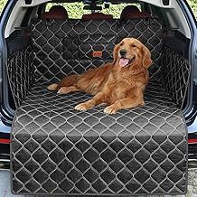 KYG Car Boot Protector, Waterproof, Nonslip, Boot Liner for Dogs, Heavy-Duty Dog Car Seat Cover with Bumper Protection, Scratch-Proof & Durable Boot Liner Fits Cars, Hatchback SUVs 73"x41" ALL Black