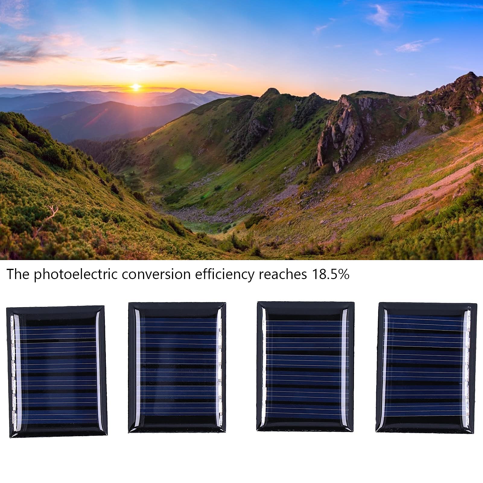 4 Stück Mini Solarpanel, 40 X 30 Mm, 0,15 W, 3 V, Polysilizium Solarmodul, Flexible Solarmodule Solarzellen Ladegerät Solarzellen Für Sonnenenergie Heimwerken DIY Wissenschaft Projekte