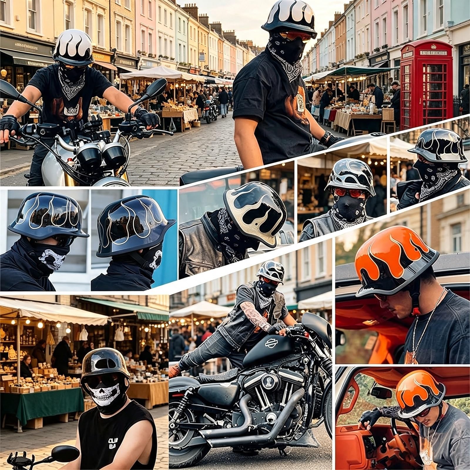 Niemiecki Kask Otwarty Stealth Matowa Czerń