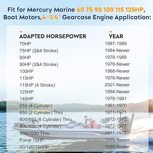 Miniatura 3 de Hélice fuera de borda para barco 14 12x19, 14.25x21, 14x19, 13 14x17, 13 34x15, 14x13, 13.4x15, 10 38 x13, 9x9 apto para motores Mercury 6-300HP, 4