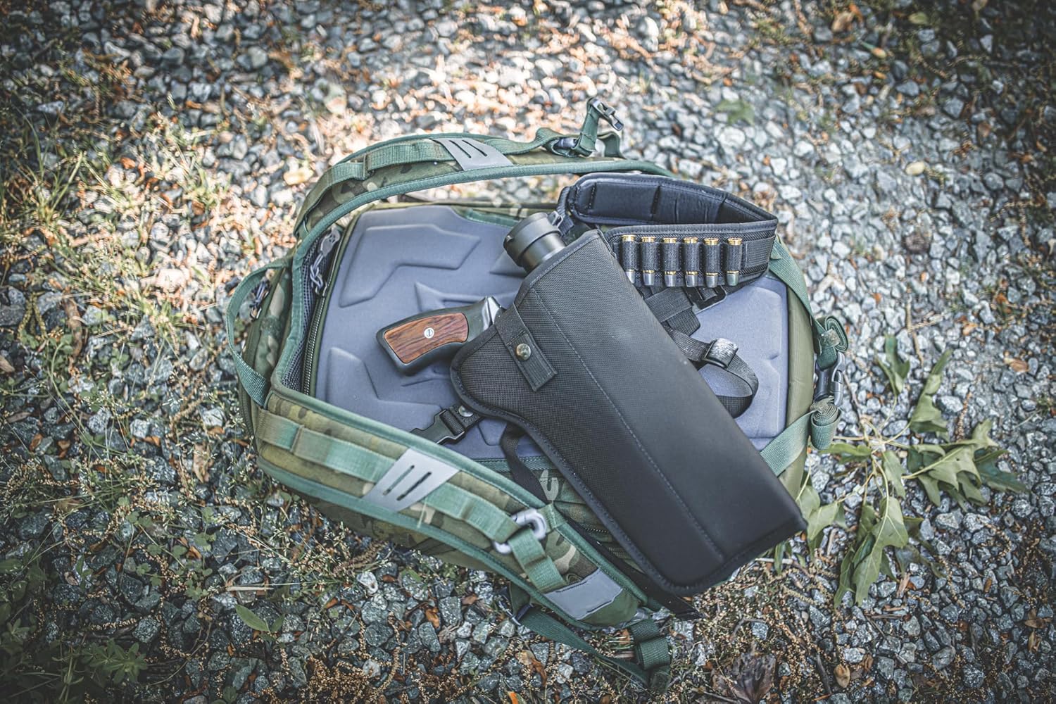 Diamond D Outdoors - Denali Hunter Chest Holster for SCOPED Revolver up to 8 3/8” Barrel 357/41/44/454 Caliber