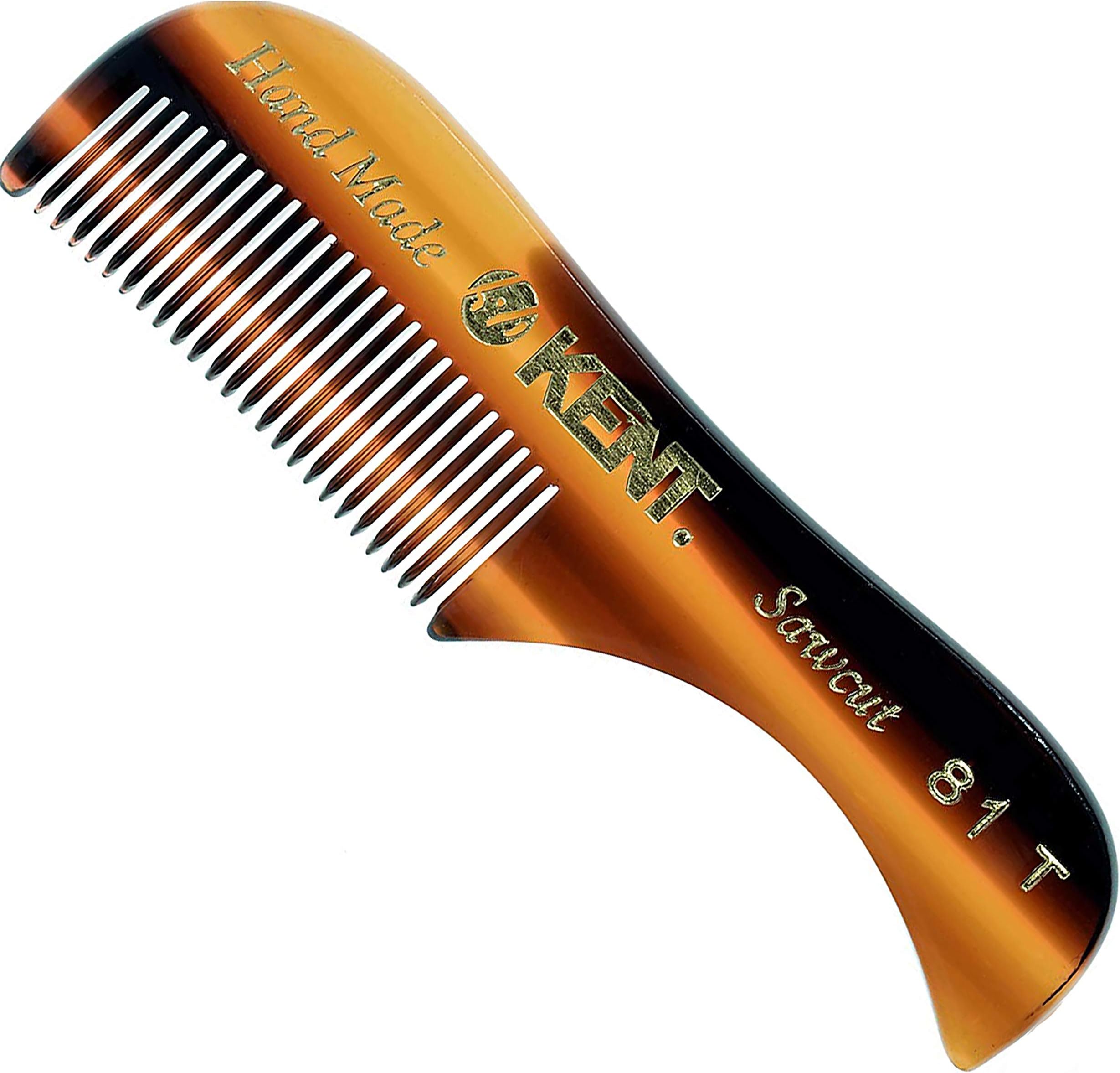 Kent A 81T (2.8") Pocket Comb & Beard Comb for Mustache