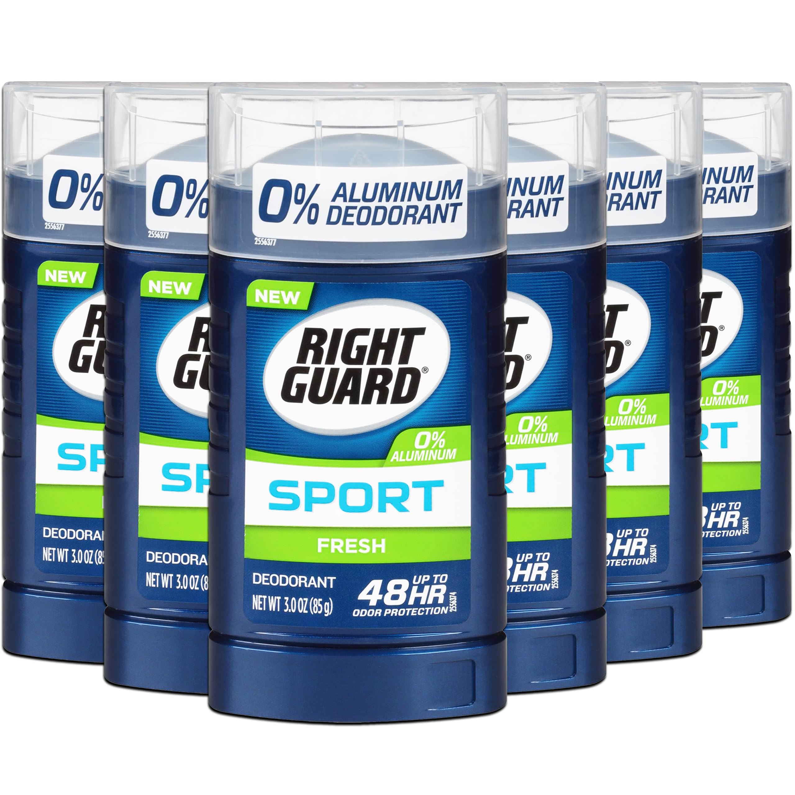 Right GuardSport Deodorant, Up To 48 Hour Odor Protection, Fresh Scent, 3 Ounce (Pack of 6)