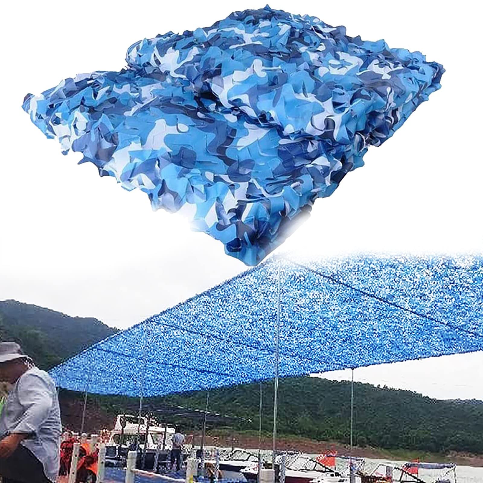 Oudini 5*10M/16.4*32.8Ft Military Camouflanetting,E Net, Hunting Camo Netting, For Camping, Car Cover, Sunscreen Camouflanet/5 * 10M/16.4 * 32.8Ft