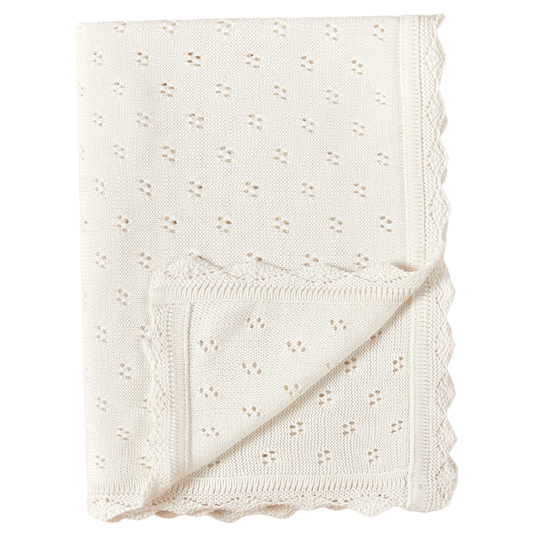 Couvertures cellulaires pour bébé en pur coton tricoté haut de gamme