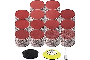 320-Piece Assortment Pack of 3-Inch Sanding Discs with Hook and Loop Backing for Grinding Applications